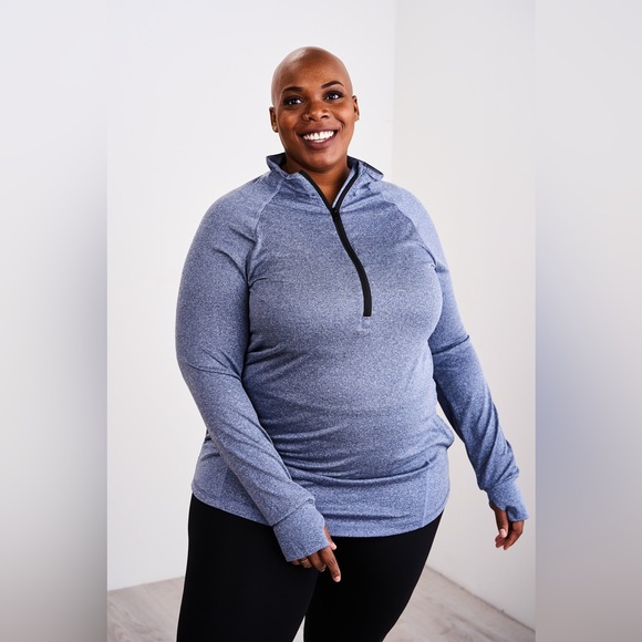 Latched Mama 1/4 Zip Performance Nursing Pullover - Picture 1 of 12